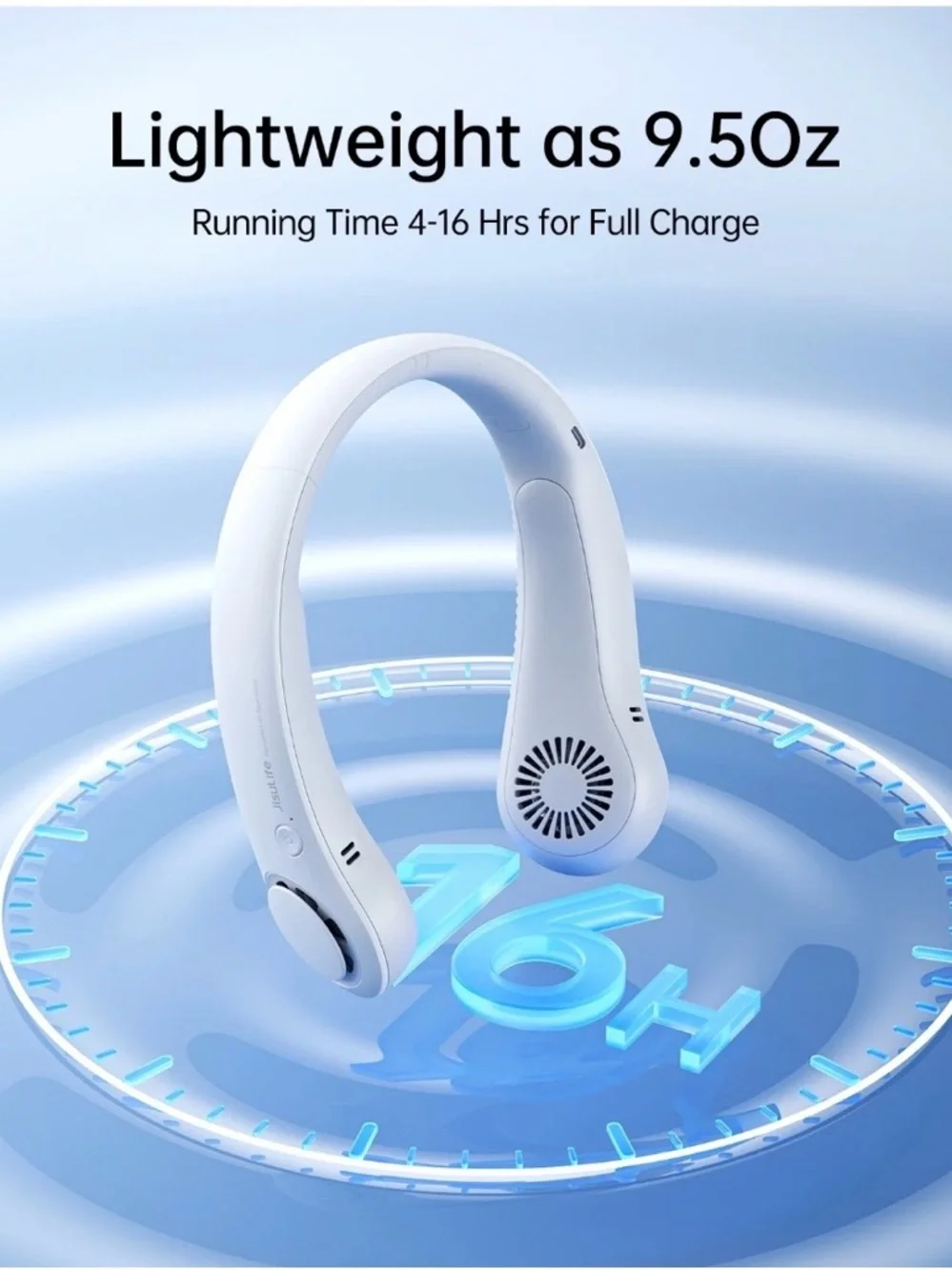 🔥 BUNDLE OF 2 JISULIFE Portable Neck Fans | 5 speeds | 18 H Battery New/Open Box
